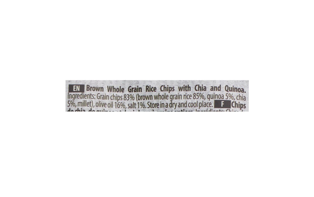 RiceUp Brown Rice Chips with Super Seeds Chia & Quinoa   Pack  60 grams
